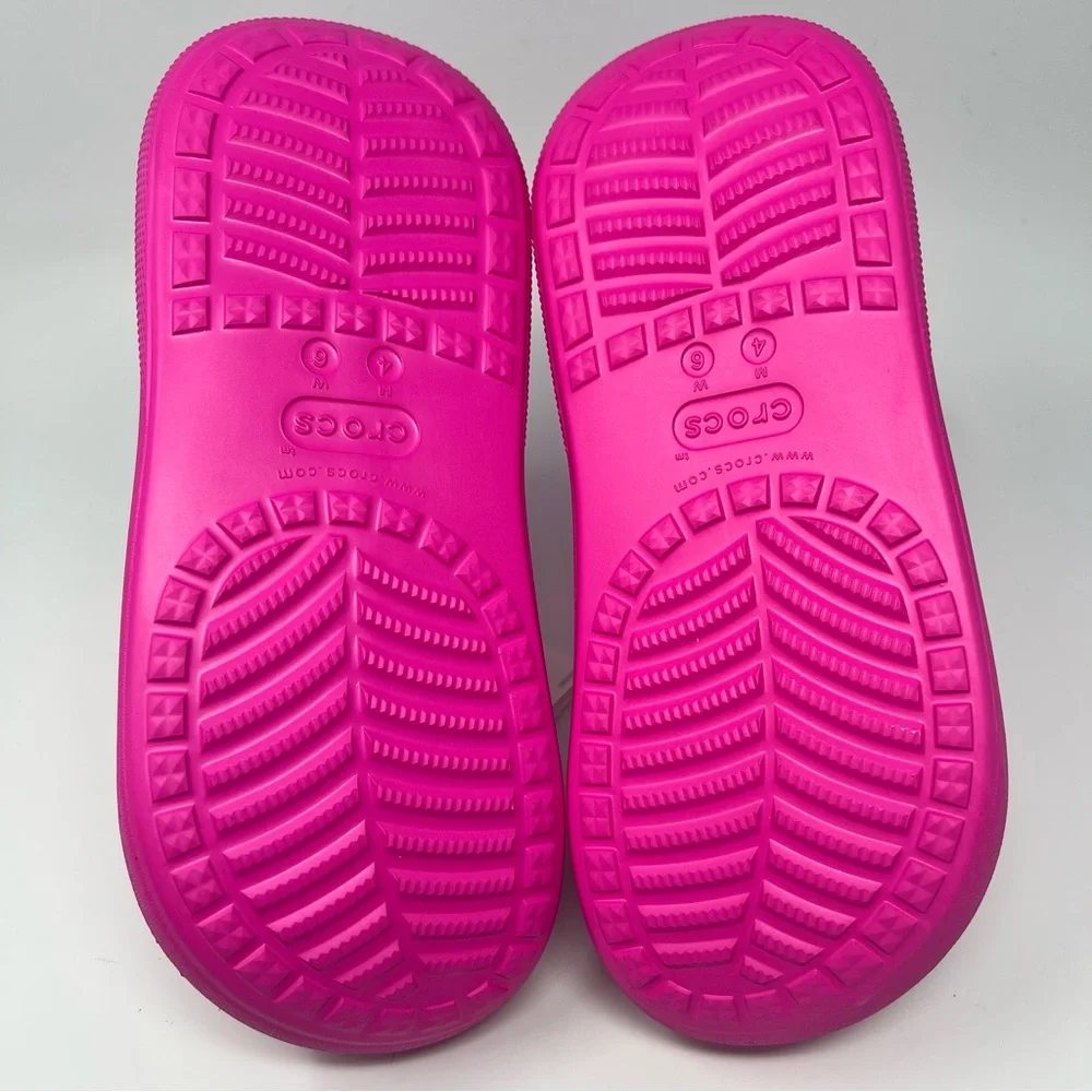 Crocs Crush Hot Pink Rain Boots